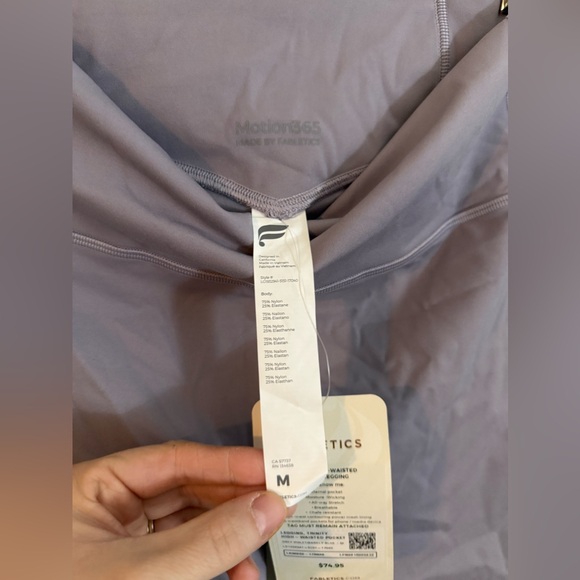 FABLETICS NWT Trinity Motion365 High-Waisted Legging Grey Violet/Barely Blue, M - Picture 10 of 12